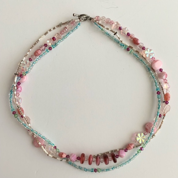 & Turquoise beaded handmade Necklace - Picture 2 of 6